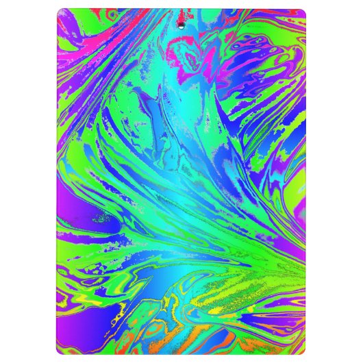 Abstrakte  Paint-Spritzer Klemmbrett (Rückseite)