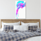 Abstrakte Paint Spritzer Lilac Breastwalze Leinwanddruck (Insitu (Schlafzimmer))