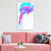 Abstrakte Paint Spritzer Lilac Breastwalze Leinwanddruck (Insitu (Wohnzimmer))