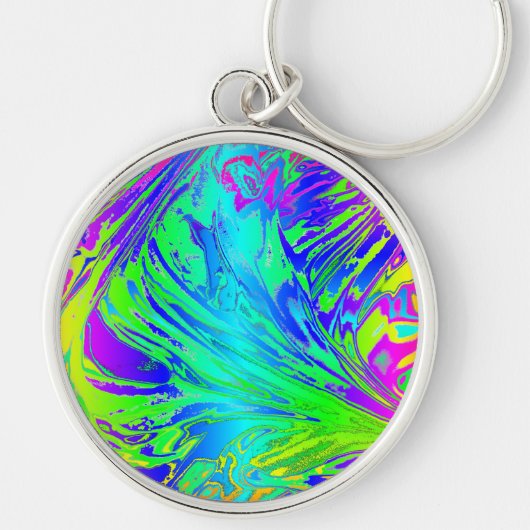 Abstrakte Paint-Spritzer Schlüsselanhänger (Vorne)