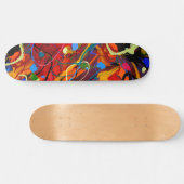 Abstrakte Paint Spritzer Skateboard (Horizontal)