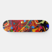 Abstrakte Paint Spritzer Skateboard (Horizontal)