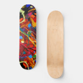 Abstrakte Paint Spritzer Skateboard (Vorderseite)