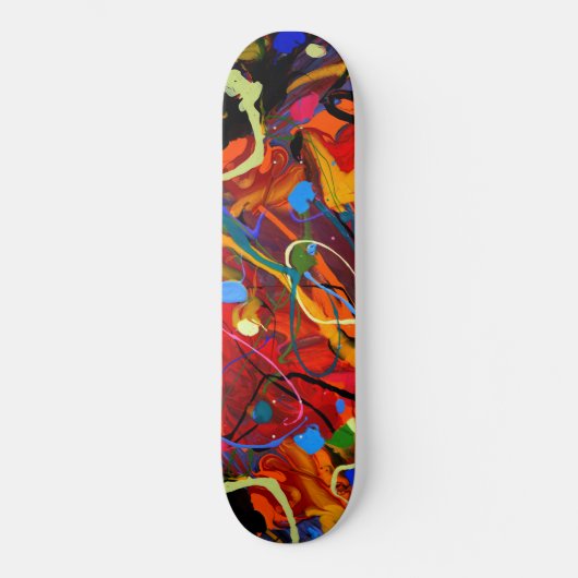 Abstrakte Paint Spritzer Skateboard (Vorderseite)