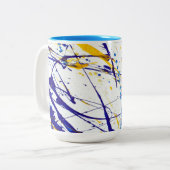 Abstrakte Paint Spritzer Tasse (Vorderseite Links)