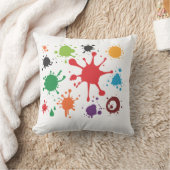 Abstrakte Paint Spritzer Throw Kissen (Decke)