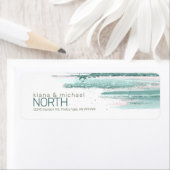 Abstrakte Paint Strokes Wedding Aquamarin ID886 (Insitu)