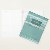 Abstrakte Paint Strokes Wedding Aquamarin ID886 Planer (Anzeige)