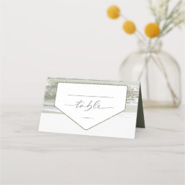 Abstrakte Paint Strokes Wedding Table ID886 Platzkarte