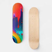 Abstrakte Paint Tropfen Skateboard (Vorderseite)