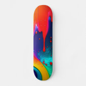Abstrakte Paint Tropfen Skateboard (Vorderseite)