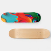 Abstrakte Paint Tropfen Skateboard (Horizontal)