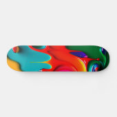 Abstrakte Paint Tropfen Skateboard (Horizontal)