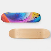 Abstrakte Paint Tropfen Skateboard (Horizontal)