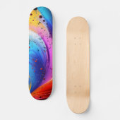 Abstrakte Paint Tropfen Skateboard (Vorderseite)