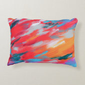 Abstrakte Palette Akrylarmatur | Dekokissen (Rückseite)