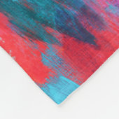 Abstrakte Palette Akrylarmatur | Fleecedecke (Ecke)