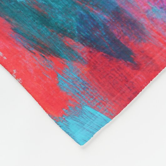 Abstrakte Palette Akrylarmatur | Fleecedecke (Ecke)