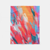 Abstrakte Palette Akrylarmatur | Fleecedecke (Vorderseite)