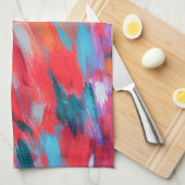 Abstrakte Palette Akrylarmatur | geschirrtuch (Viertel Falte)