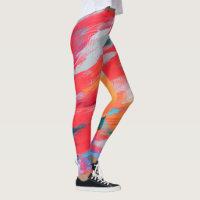 Abstrakte Palette Akrylarmatur | Leggings
