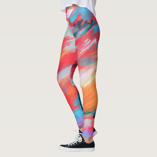 Abstrakte Palette Akrylarmatur | Leggings (Links)