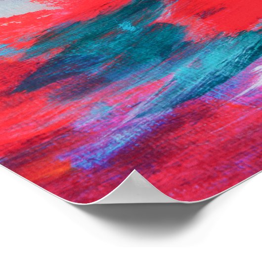 Abstrakte Palette Akrylarmatur | Poster (Ecke)