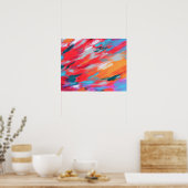 Abstrakte Palette Akrylarmatur | Poster (Küche)