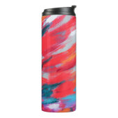 Abstrakte Palette Akrylarmatur | Thermobecher Thermosbecher (Nach links gedreht)