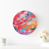 Abstrakte Palette Akrylarmatur | Wall-Uhr Große Wanduhr (Zuhause)