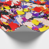 Abstrakte Palettenfarbe Geschenkpapier (Ecke)