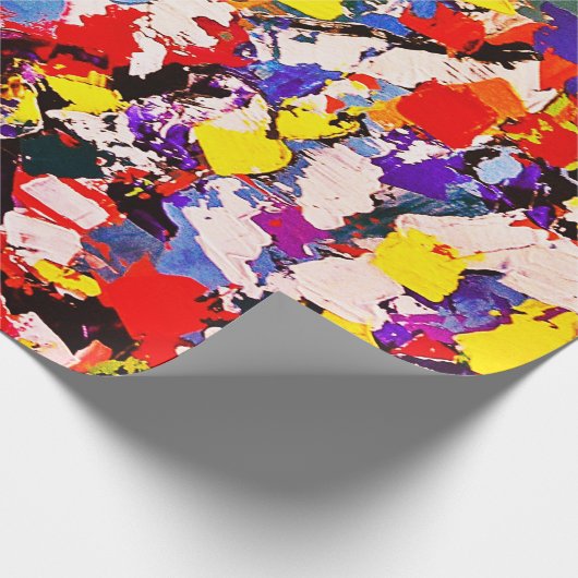 Abstrakte Palettenfarbe Geschenkpapier (Ecke)