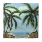 Abstrakte Palmen Fliese (Vorderseite)