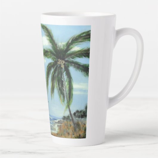 Abstrakte Palmen Milchtasse (Rechts)