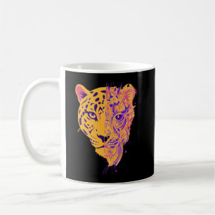 Abstrakte Panther-Identität – Symbolische moderne  Kaffeetasse