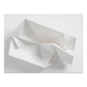 Abstrakte Papierarchitektur Poster