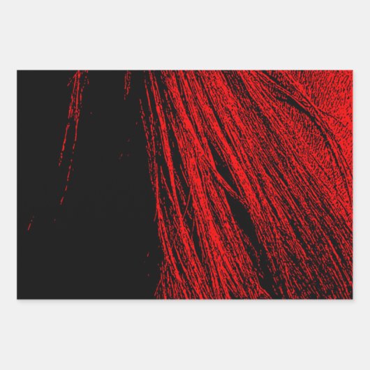 Abstrakte Papierblätter aus Rothorn Geschenkpapier Set (Vorderseite 3)