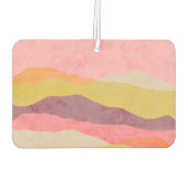 Abstrakte Papierlandschaft in Luftfreischöfen Autolufterfrischer (Rückseite)