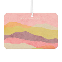 Abstrakte Papierlandschaft in Luftfreischöfen Autolufterfrischer