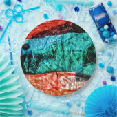 Abstrakte Papierplatte aus gerecycelt Kunststoff Pappteller (Party)