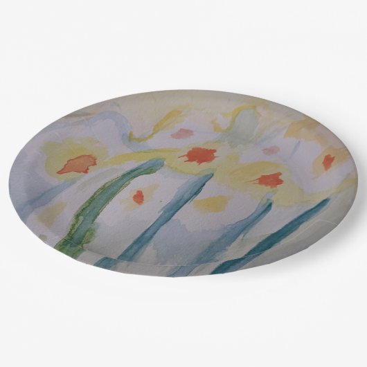 Abstrakte Papierplatte Pappteller (Schrägansicht)