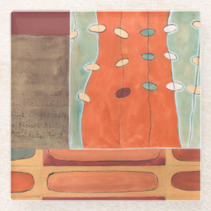 Abstrakte Parade der Eier durch Heidekraut J Vess Glasuntersetzer