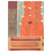 Abstrakte Parade der Eier durch Heidekraut J Vess Klemmbrett (Rückseite)