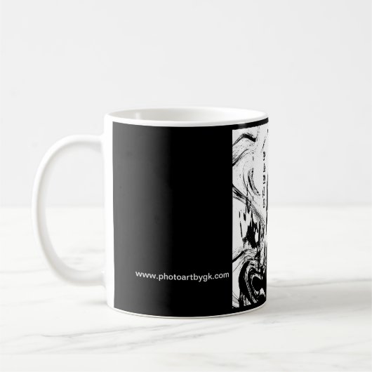 Abstrakte "Paris" Kaffee-Tasse Kaffeetasse (Links)
