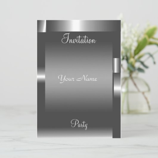 Abstrakte Party Einladung (Stehend Vorderseite)