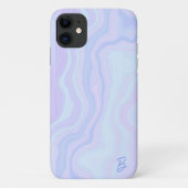 Abstrakte Pastel Agate Personalisiert Phone Case (Rückseite)