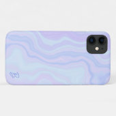 Abstrakte Pastel Agate Personalisiert Phone Case (Rückseite (Horizontal))