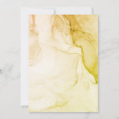 Abstrakte Pastel Earthy Lime Green jeden Geburtsta Einladung (Rückseite)