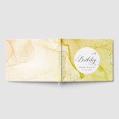 Abstrakte Pastel Earthy Lime Green jeden Geburtsta Gästebuch (Voll)