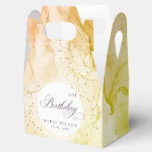 Abstrakte Pastel Earthy Lime Green jeden Geburtsta Geschenkschachtel (Geöffnet)